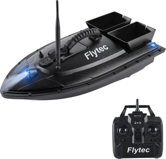 Flytec op afstand bestuurbare voerboot 2011-5 met dubbele reservoirs