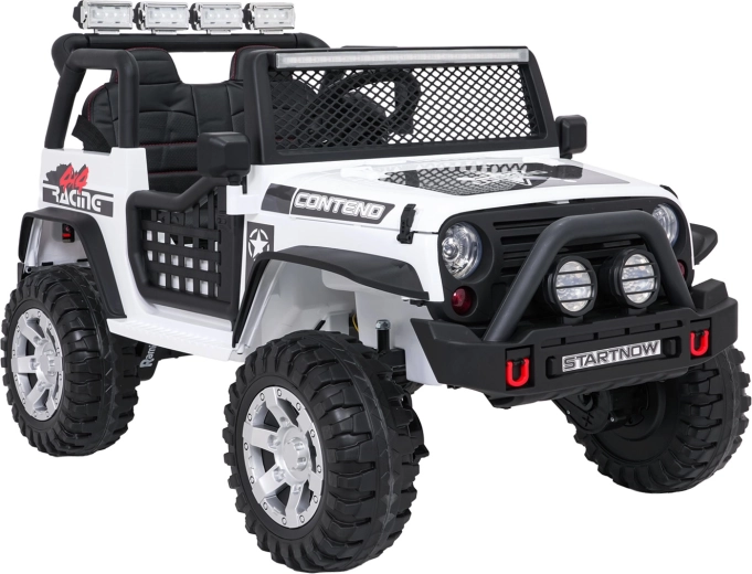 Elektrische kinderauto jeep BEAST 4x4, wit