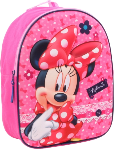 3D kinder rugzak Minnie Mouse roze 31 cm