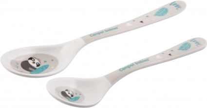 Canpol babies Melamine lepels EXOTIC ANIMALS 2 stuks grijs