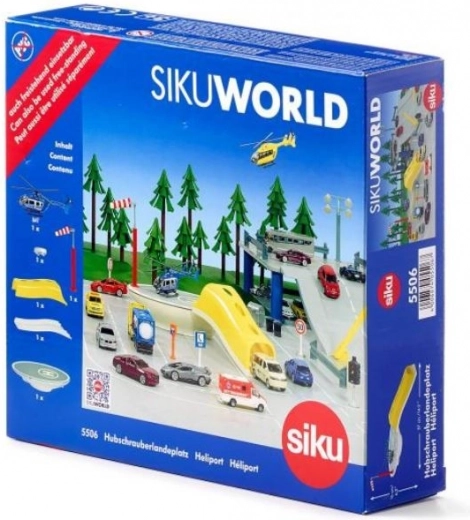 SIKU WORLD helikopter met heliport