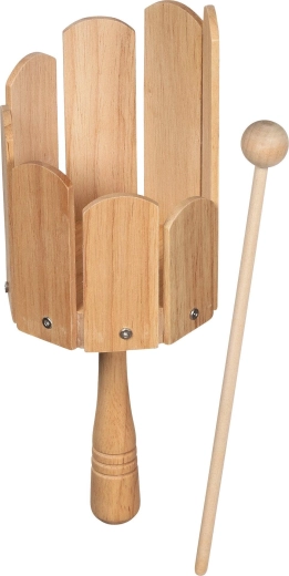 Kinder-speeltrommel van massief hout