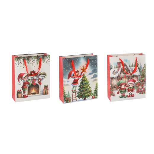 Cadeautas kerstelf 26 × 32 × 10 cm