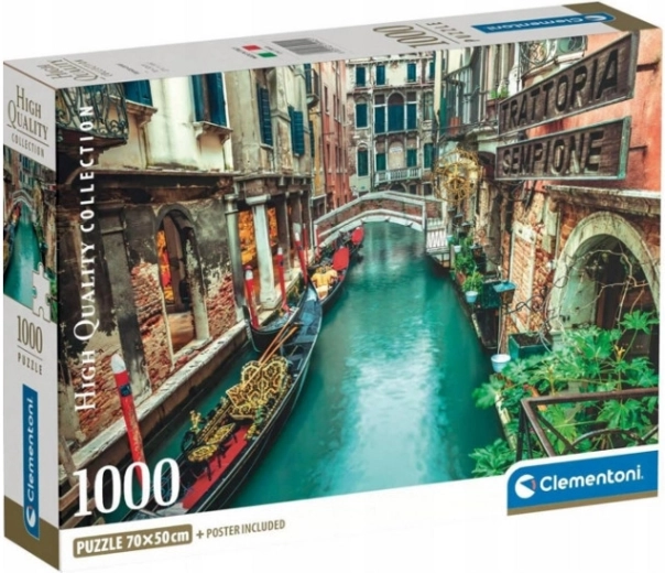 Puzzel 1000 Venice Canal CLEMENTONI