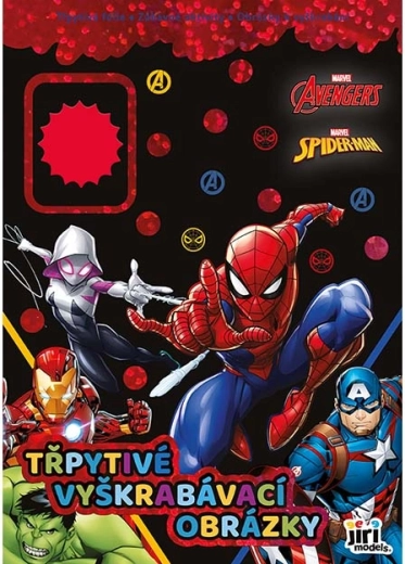 Glitter krasplaten Marvel