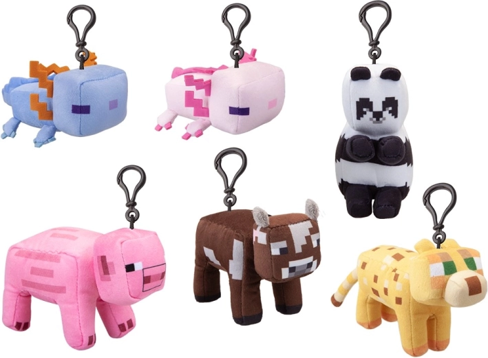 Minecraft pluchen diertje met clip 13 cm