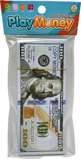 Papieren bankbiljetten om mee te spelen