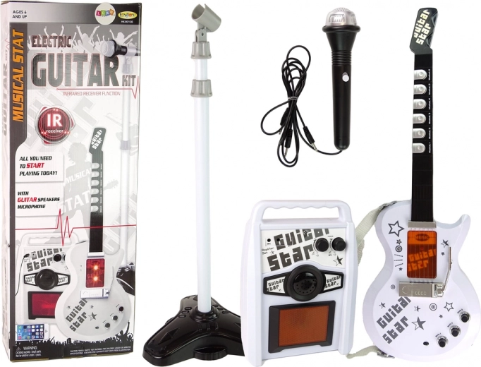 Set elektrische gitaar met microfoon