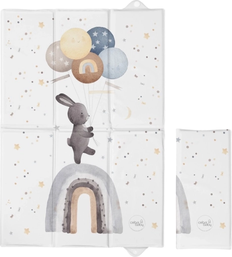 Ceba baby reisverschoonmatje Basic Rainbow Walk 60 × 40 cm