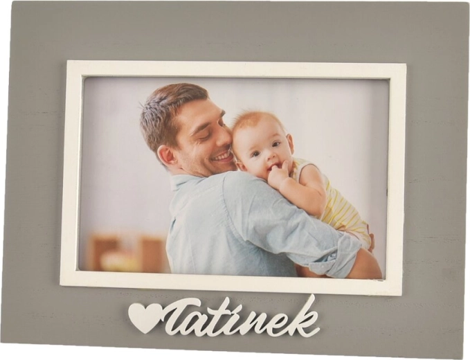 Houten fotolijstje papa 21 × 16 cm