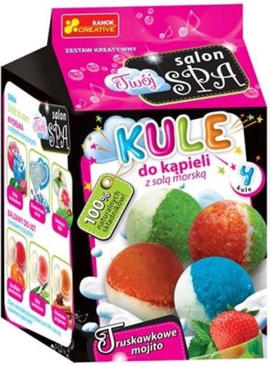 Aardbeien-fruitbolletjes met mojito-smaak