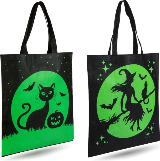 Halloween-tas met katten- of heksenmotief - 1 stuk