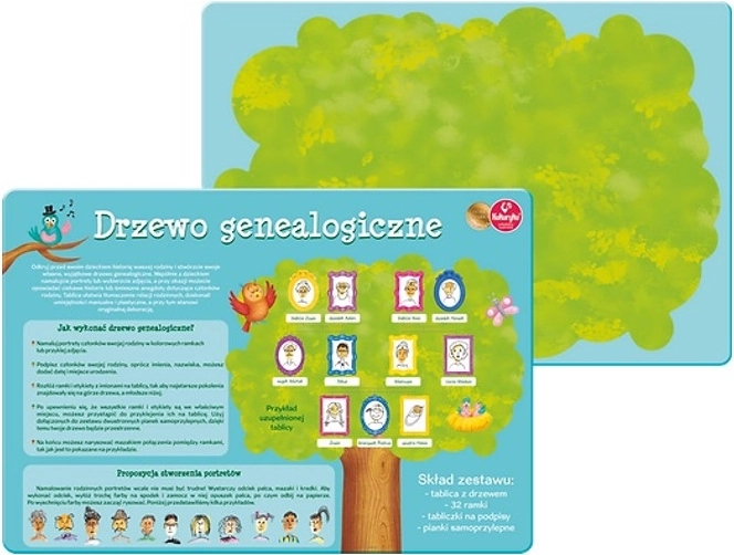 Stamboom – creatieve plaat voor kinderen