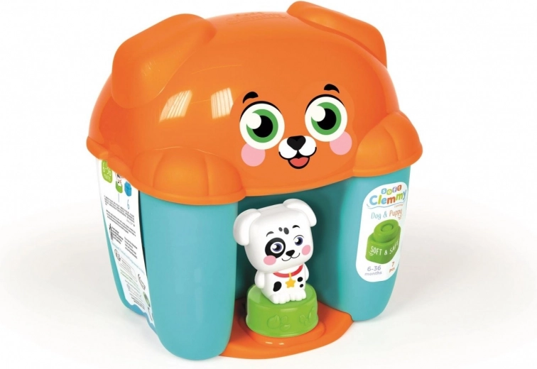 CLEMENTONI Soft CLEMMY box hondje – 6 zachte blokken