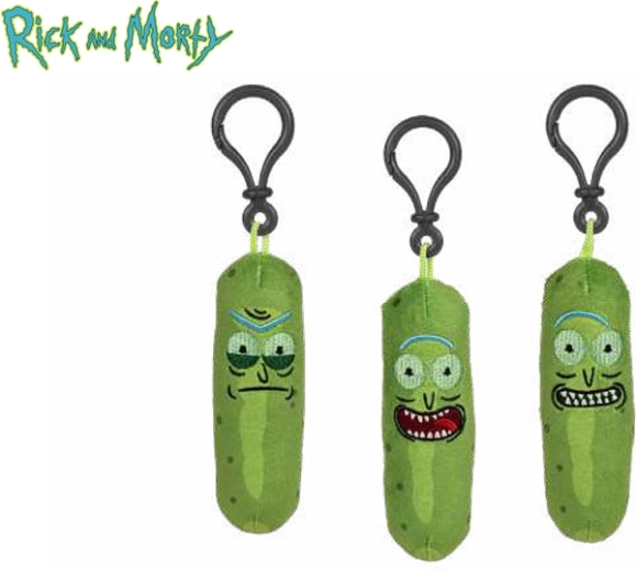 Pluchen sleutelhanger Pickle Rick uit Rick and Morty