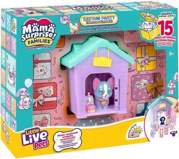 Little Live Pets Mama Surprise Families – puppyhuisje Puppy Party