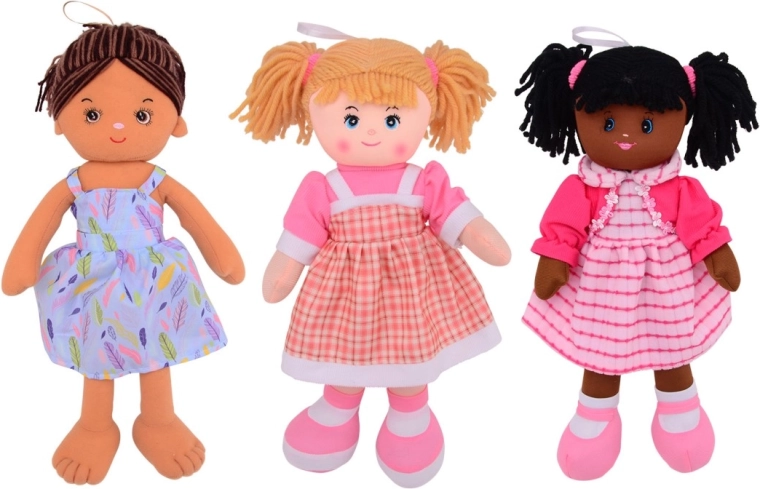 Johntoy Baby Rose zachte pop assorti - 1 stuk
