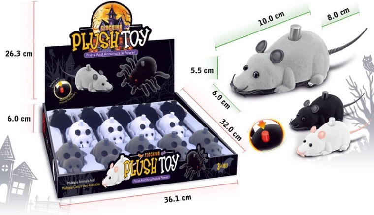 Rijdende muis 10 cm – interactieve speelgoed