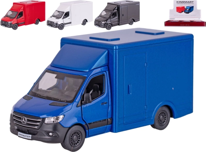Metalen model van bestelwagen MERCEDES-BENZ Sprinter 1:48 Kinsmart