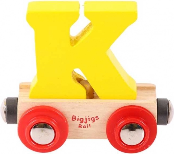Wagonnetje Bigjigs Rail letter K