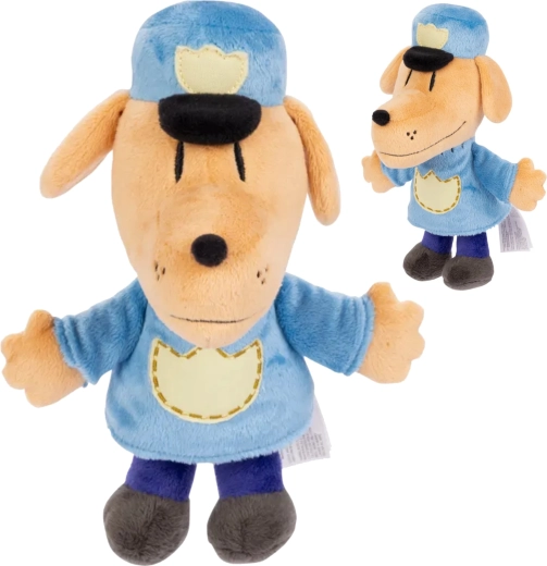 Pluchen knuffel DOG MAN politieagent 24 cm