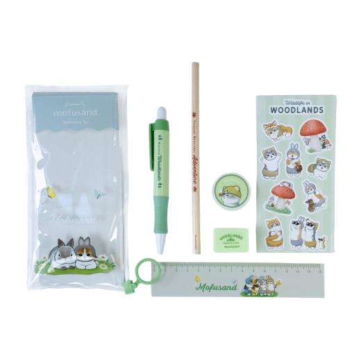 Mofusand kleine schoolse creatieve set Woodlands