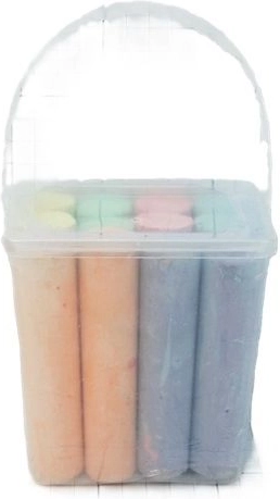 Stoepkrijt in emmer – 12 stuks