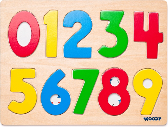 Bordpuzzel cijfers met lieveheersbeestjes