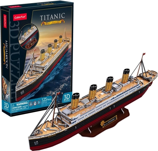 CubicFun 3D-puzzel Titanic, 125 onderdelen