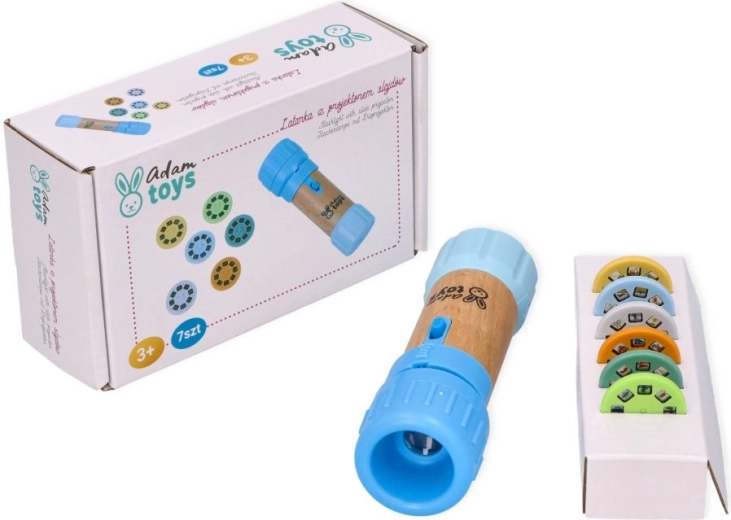 Adam Toys blauwe kinderlamp met projector