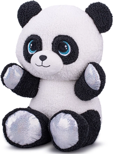 Pluchen zittende panda 16,5 cm