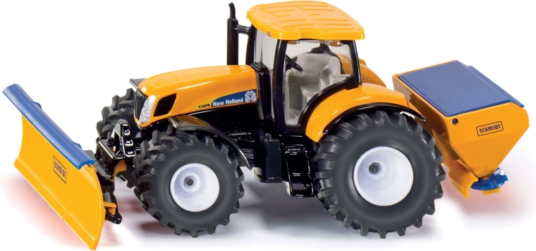 SIKU Super tractor met voorschild en zoutstrooier