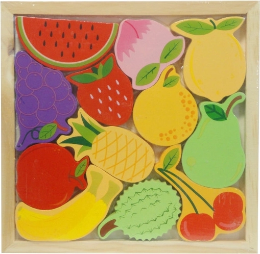 Houten 3D-puzzel – fruit