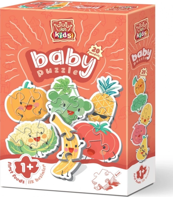 ART PUZZLE Baby Puzzel Fruit en Groenten (2-4 stukjes)
