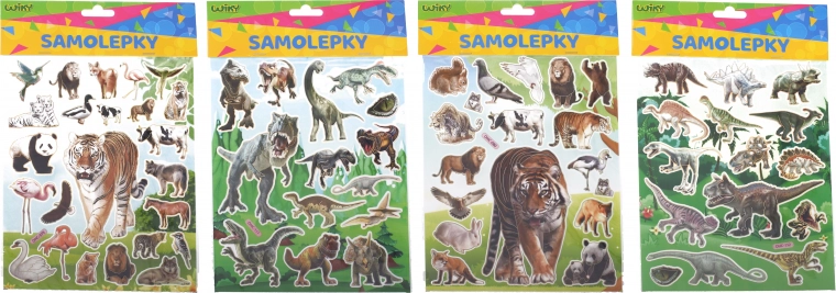 Dierensstickers – mix varianten