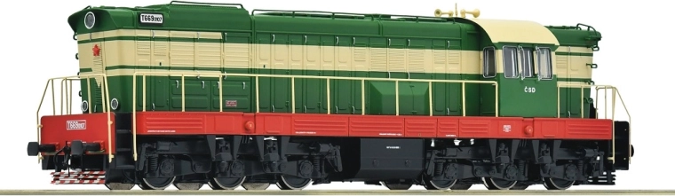 Roco diesellocomotief T 669.0107 ČSD Čmelák digitaal met geluid