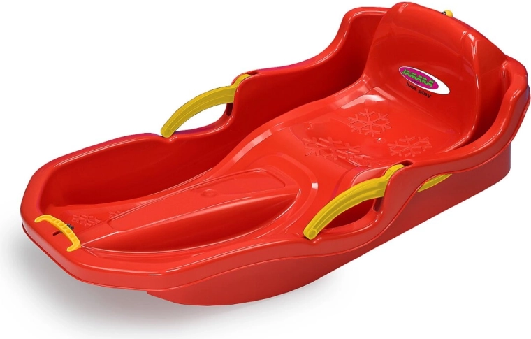 Snow Play slee Comfort 80 cm rood met handremmen