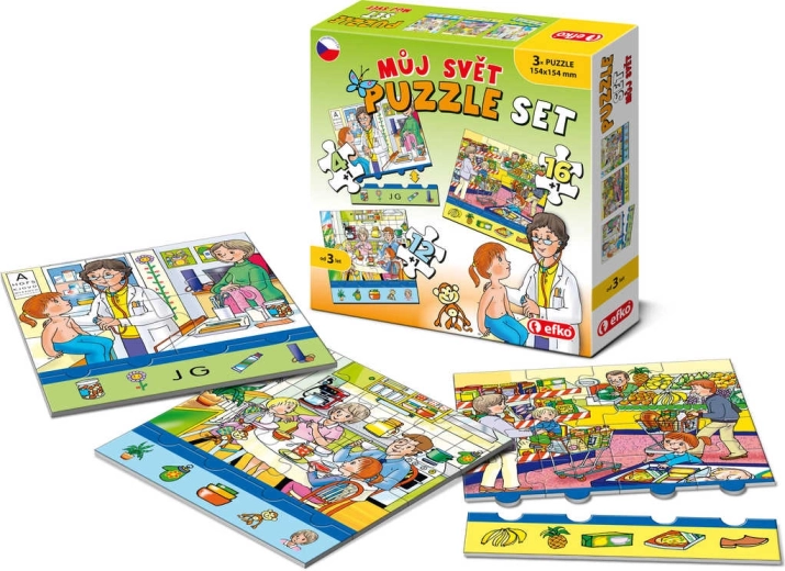 Efko puzzel Mijn wereld 3-in-1 (4, 12 en 16 stukjes)