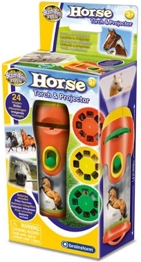 Zaklamp en projector BRAINSTORM – paarden en pony’s