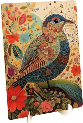 Moxy houten contourpuzzel Vogel (121 stukjes)
