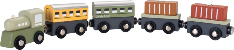 2Kids Toys houten treintje 2 in 1