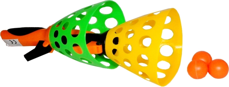 Vangspel met lanceerbare bal