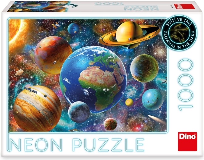 Puzzel Neon Planeten 1000 Stukjes Dino