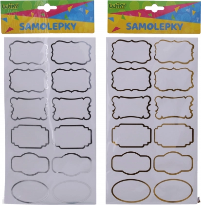 Stickers 14x25,5 cm voor kruidenpotjes, naamlabels, lijst