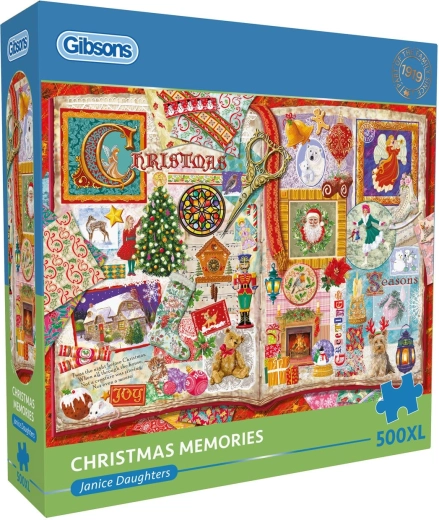 GIBSONS puzzel Herinneringen aan Kerstmis XL, 500 stukjes