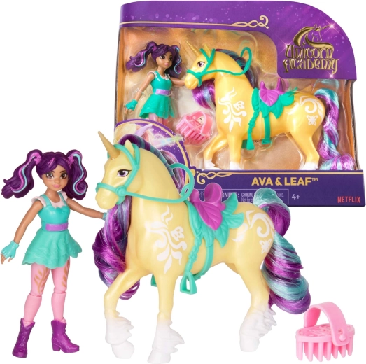 Unicorn Academy Ava en Leaf – pop met eenhoorn en accessoires