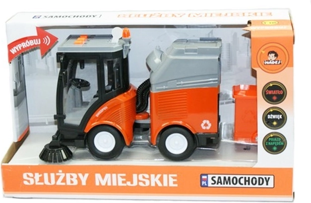 Gemeentelijke dienstvoertuig voor straatreiniging