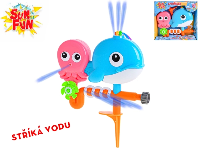 Sun Fun zeediertjes water spuitend