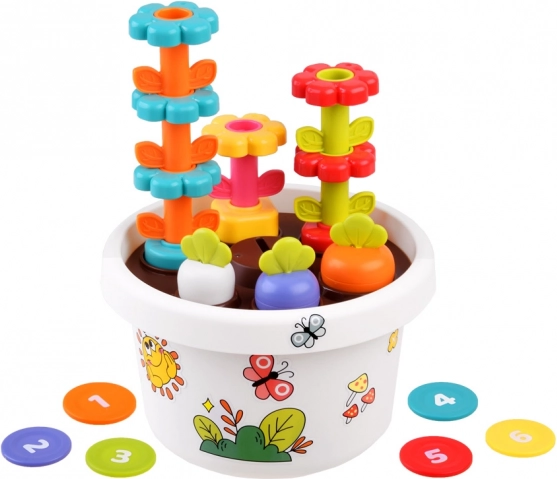 Hola Educatieve Bloempot 12m+ met Sorteer Spel en Pyramide