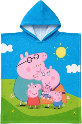 Poncho met capuchon Peppa Pig